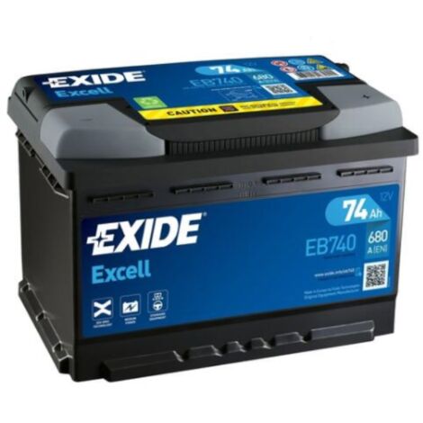 Batería de coche Tudor 74Ah EB740 Exide