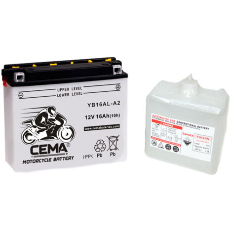 Batería de moto YB16AL-A2  Plomo ácido CB16AL-A2