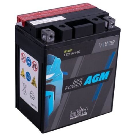 Batería de moto YTX14AH-BS  AGM Hermética YTX14AH-4