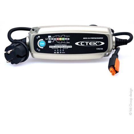Ctek Cargador de baterías MXS 5.0 TEST & CHARGE 12V 5A