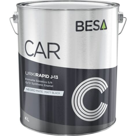 Pot de peinture RAL 9005 Noir effet Satin - Urki Rapid J-15 1000 ml