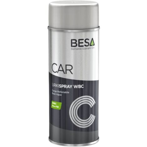Bombe de peinture aérosol noire RAL 2100 – Finition métallisée texturée fine – 400 ml pour bois, métal, plastique – Séchage rapide 30 min – Besa - D2525