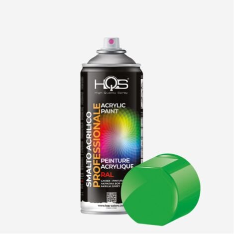 Bombe de peinture vert jaune ral 6018