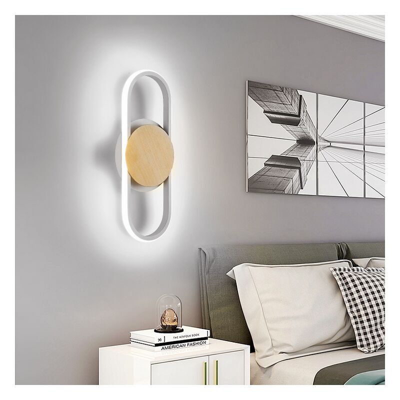 LED Applique da parete interni nero angolo minimalista lampada da parete  24W lunga striscia di luce bianco caldo corridoio scale comodino camera da  letto alluminio illuminazione da parete(noir,150cm) : :  Illuminazione