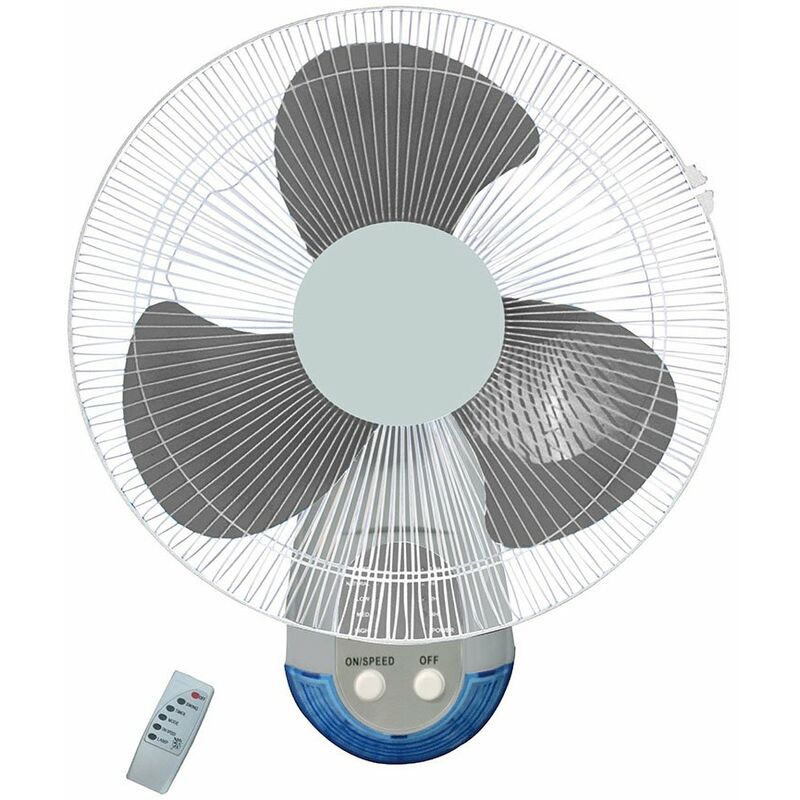 Ventilador de pared 45 W con mando