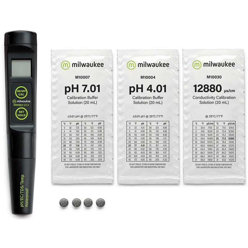 Medidor digital combinado de PH, conductividad y temperatura