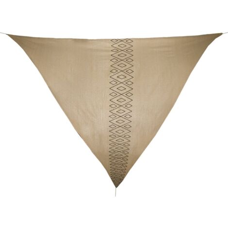 Toldo vela triangular 300 x 300 x 300 cm color camel