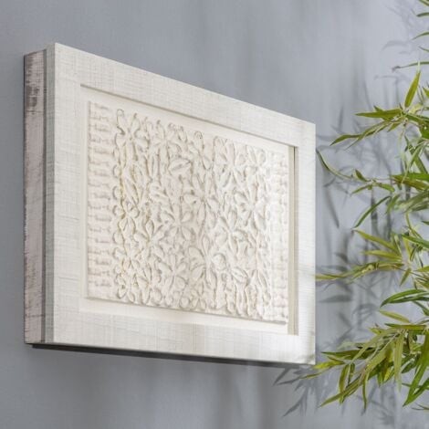 Cuadro cubrecontador de diseño 50 x 35 cm (Shabby Chic, Tapa Relieve enmarcada)