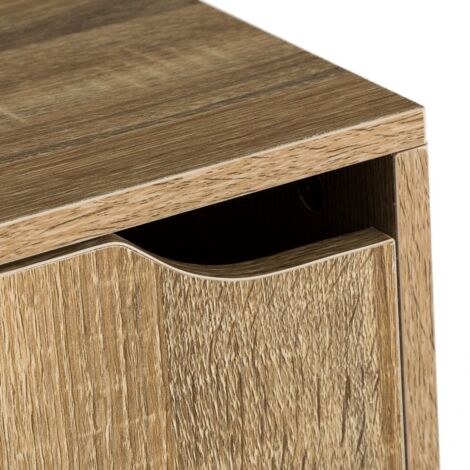 Estantería de Puerta de Madera marrón nórdica de 119x29x30 cm -