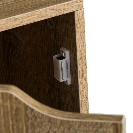 Estantería de Puerta de Madera marrón nórdica de 119x29x30 cm -