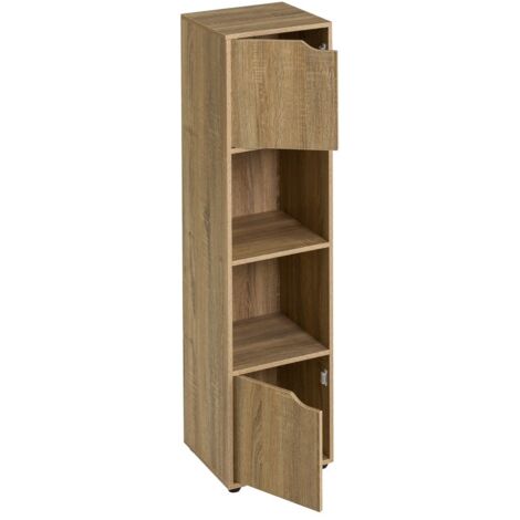 Estantería de Puerta de Madera marrón nórdica de 119x29x30 cm -