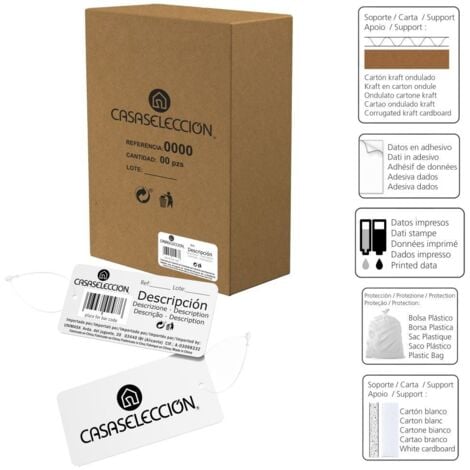 UNIMASA Set de 7 cestas organizadoras de Polipropileno Beige -