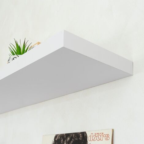 Estante de Pared de Madera MDF Blanco de 23x80 cm -