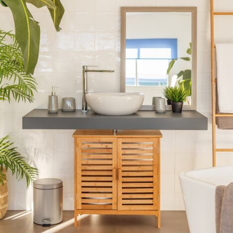 Las mejores ofertas en Muebles de baño de bambú para el hogar