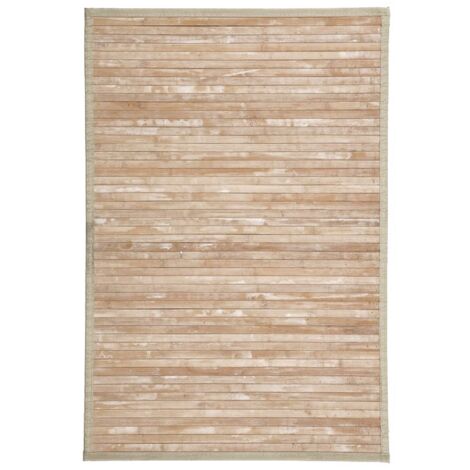 Alfombra pasillera con Efecto Lavado de bambú Natural exótica de 90x60 cm