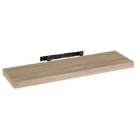Estante de Pared de Madera MDF Natural de 80 cm -