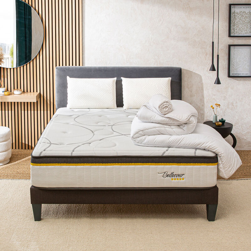 Matelas BOOST ressorts ensachés et mémoire de forme 180x200