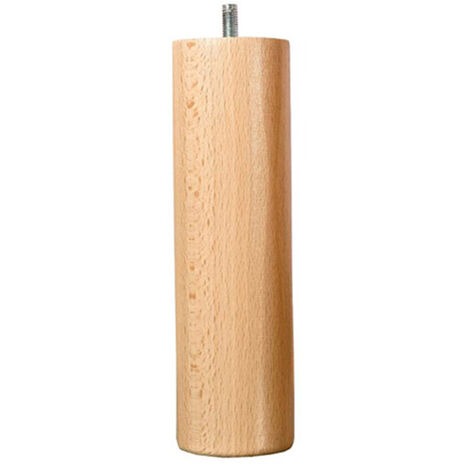 BELLECOUR LITERIE Pied de lit cylindrique en bois Hauteur 10 cm (vendu à l'unité) (1/3)