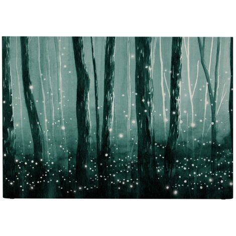 BELLECOUR LITERIE Tête de lit déhoussable LUCIOLES 160x110 cm Coloris Vert (1/5)