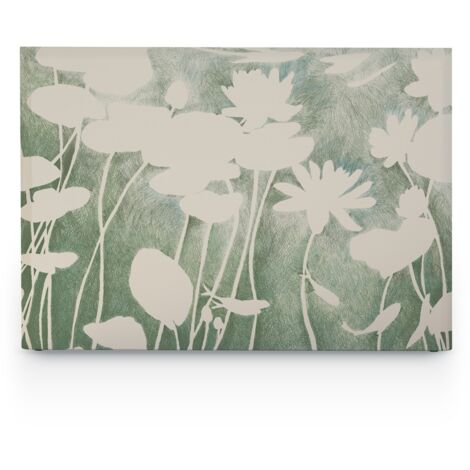 BELLECOUR LITERIE Tête de lit déhoussable HAKU 160x110 cm Coloris Vert (1/5)