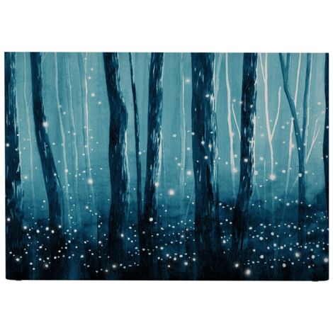 BELLECOUR LITERIE Tête de lit déhoussable LUCIOLES 160x110 cm Coloris Bleu (1/5)