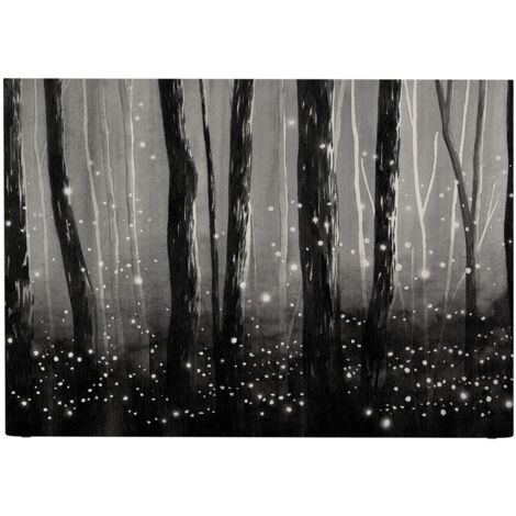 BELLECOUR LITERIE Tête de lit déhoussable LUCIOLES 160x110 cm Coloris Noir (1/5)