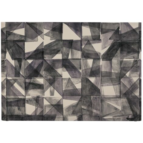 BELLECOUR LITERIE Tête de lit déhoussable MONA 160x110 cm Coloris Noir (1/5)