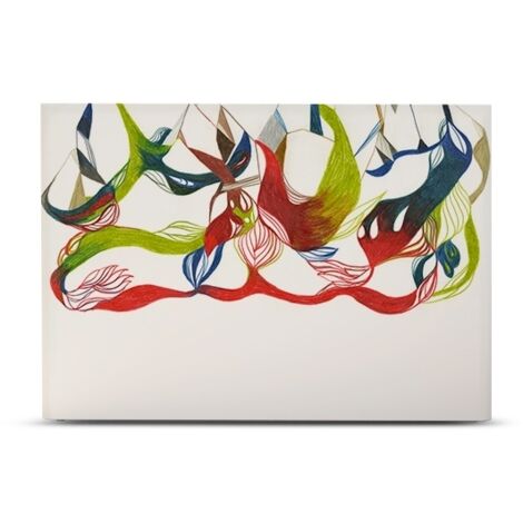 BELLECOUR LITERIE Tête de lit déhoussable ORNEMENT FLORAL 160x110 cm (1/4)