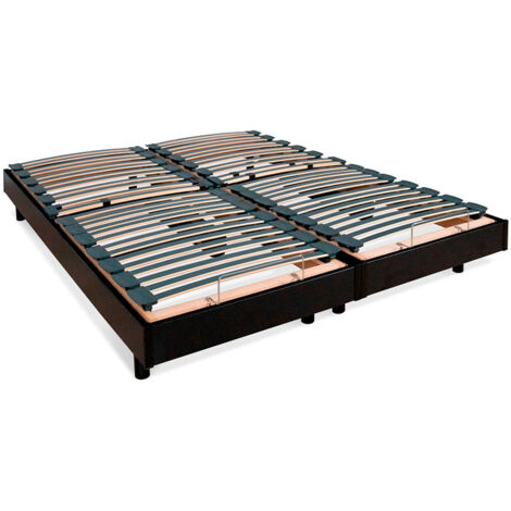 BELLECOUR LITERIE Jeu de 2 sommiers électriques FLEX 160x200 cm Lattes