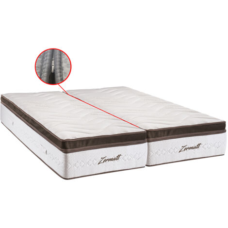 BELLECOUR LITERIE  Matelas ZERMATT Jumelle 2x100x190 cm  Mousse avec mémoire de forme