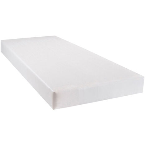 BELLECOUR LITERIE Sommier tapissier CONSTANTINE 90x190 cm Epaisseur 18 cm Blanc (pieds non inclus) (1/5)