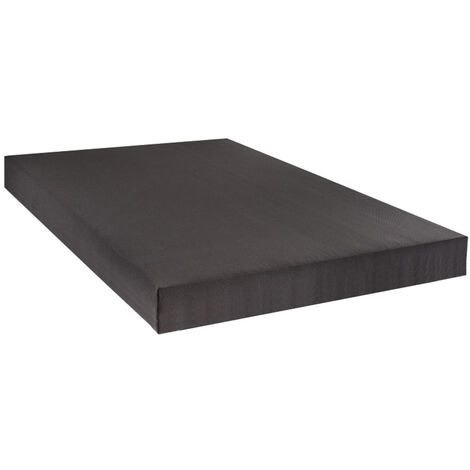 BELLECOUR LITERIE  Sommier tapissier CONSTANTINE 140x200 cm  Epaisseur 18 cm  Gris anthracite (pieds non inclus) (1/5)