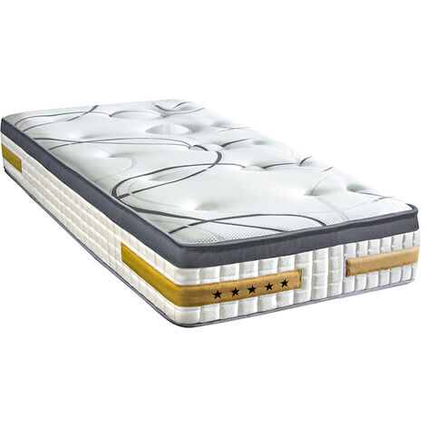 BELLECOUR LITERIE Matelas LINKOPING 120x190 cm Mousse à mémoire de forme Soutien Ferme (1/5)