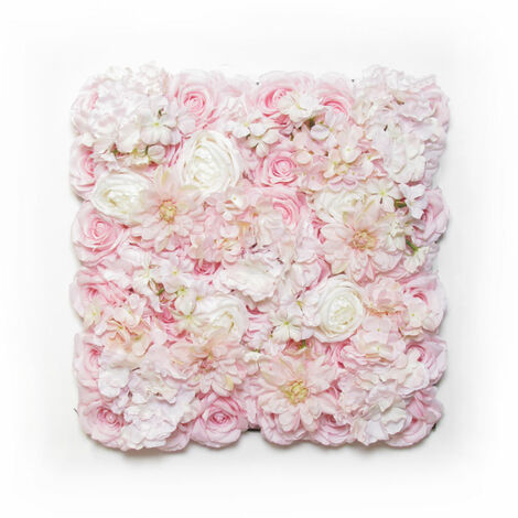 Siepe Artificiale Con Fiori - Rotolo 1x3 Metri, Riduzione Rumore, Privacy, Per Giardino, Terrazzo E Decorazioni