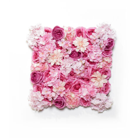 Photinia • Siepe Artificiale • Verde e Rosso • 100×100 cm • UVR
