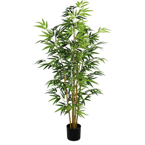 Bamboo Green Artificiale • Verde • Tronco PVC • UVR • H 150 cm