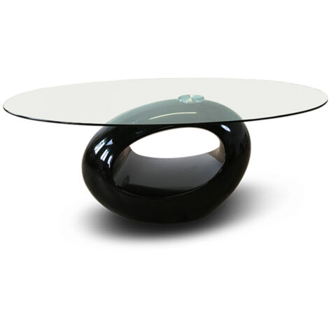 Table basse de salon noire - Symbiose
