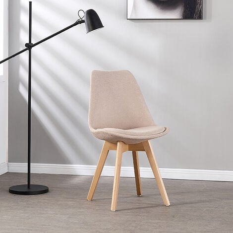 Chaise scandinave beige - Bjorn