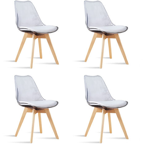 Chaises Scandinaves Transparentes