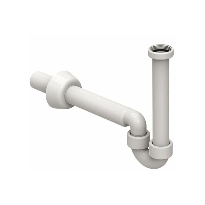 Sifone ad 'S' per bidet in ABS bianco Geberit Diam. 40 mm - G 11/4