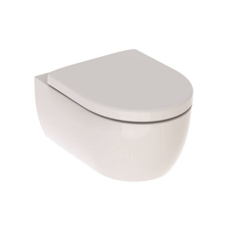 GEBERIT ICON WC Sospeso con Sedile Bianco, Installazione Semplice e Veloce - 500.813.00.1