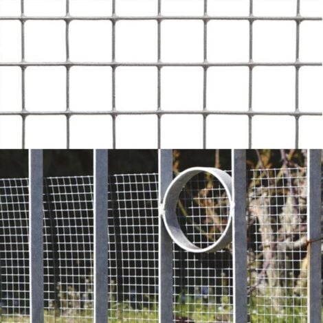 VERDELOOK - MULTIZINC RETE IN FILO DI FERRO ZINCATO ELETTROSALDATO PER GABBIE E RECINZIONI 0,5 X 5 M.