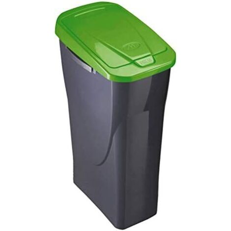 M HOME - ECOBIN 15 L PATTUMIERA RACCOLTA DIFFERENZIATA 22,4X31X42 CM. COLORE GRIGIO/VERDE
