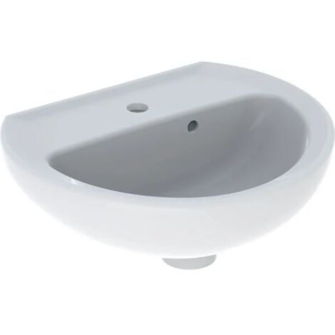 GEBERIT - COLIBRÌ LAVAMANI 40 CM. MONOFORO IN VETROCHINA BIANCO 500.911.00.1 (1/7)