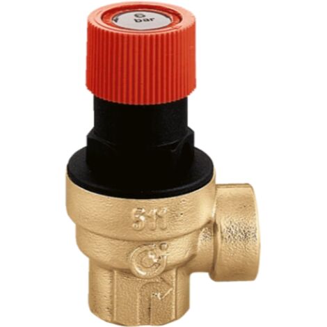 Caleffi - Valvola Di Sicurezza Ordinaria Femmina/Femmina 1/2" - 3 Bar Art. 513430