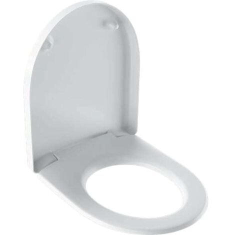 Copriwater ICon con rivestimento Cerniere: metallo, bianco GEBERIT