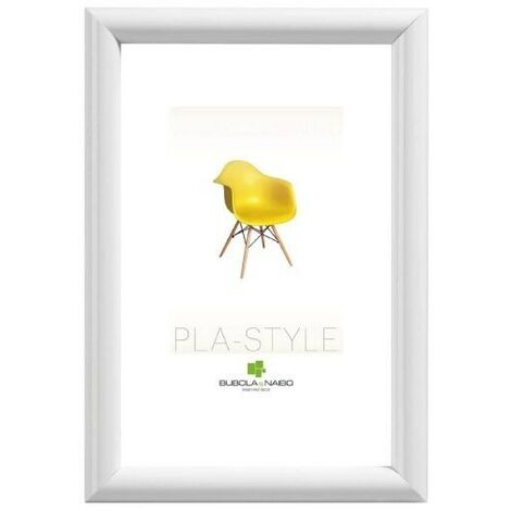 BUBOLA & NAIBO - CORNICE PLA-STYLE SERIE BASIC IN PLASTICA COLORE BIANCO 50  X 70 CM.