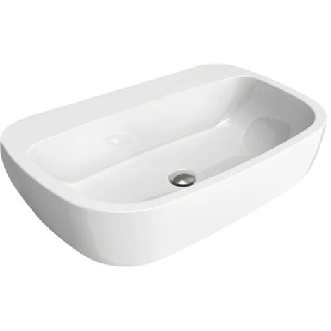 FLAMINIA - MONO' LAVABO SOSPESO O AD APPOGGIO 74 CM. IN CERAMICA BIANCO MN74L (1/4)
