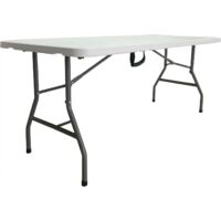 GARDEN FRIEND - HORECA TAVOLO RETTANGOLARE PIEGHEVOLE 183 X 76 X 74 CM. BIANCO T1714183