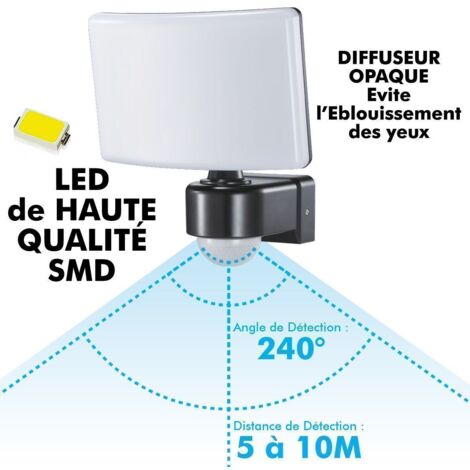 Proyector LED 30W 4000K Detector de Movimiento VEGA IP65  Temperatura de color: Blanco cálido 3000K